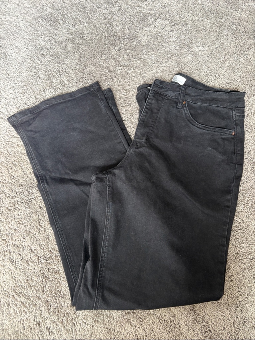 Women’s boot cut Jeans in Washed Black
